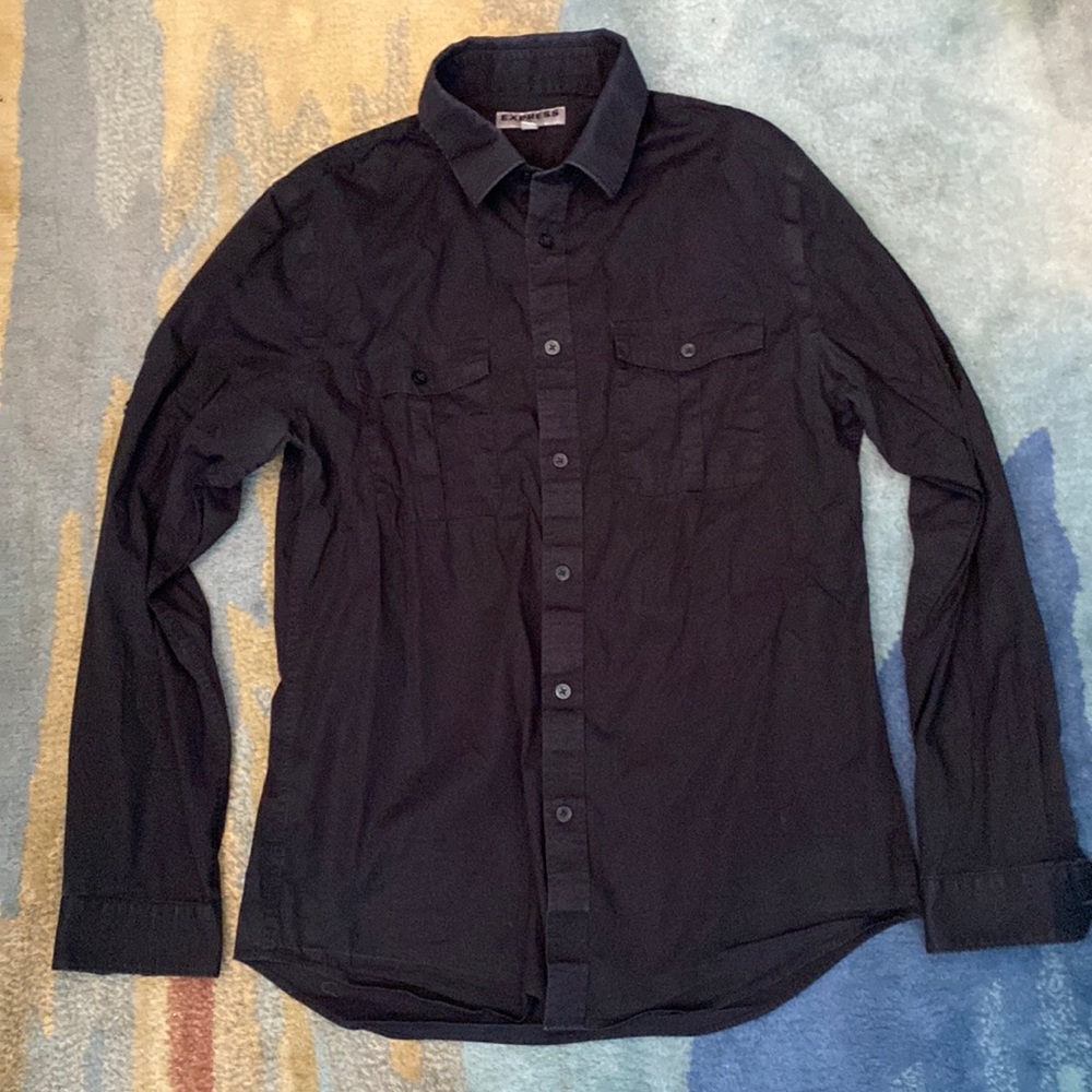 Express fitted black shirt